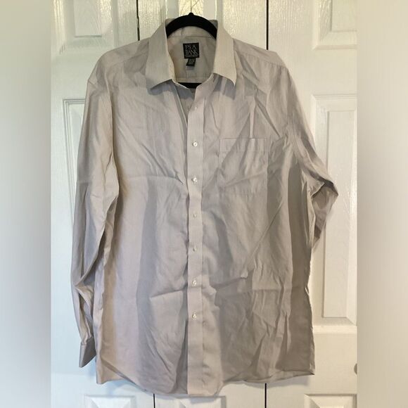 JoS A. Bank - Big Men’s Traveler’s Collection Tailored Fit Dress Shirt - 17-1/2” - Picture 1 of 5